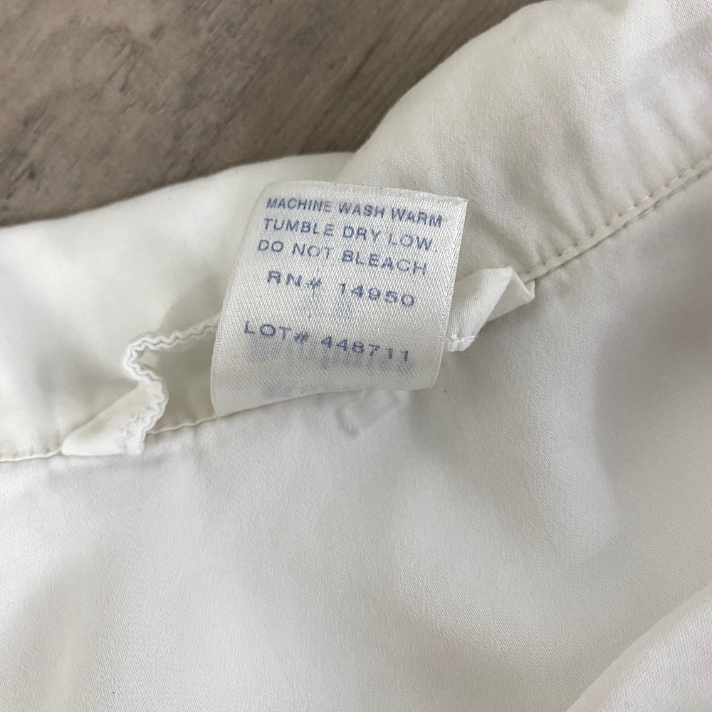 Royal Highnies XL White Original Lounge Top 100% Pima Cotton Pajama Shirt USA - Picture 5 of 12